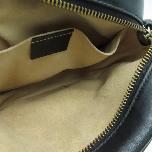 💎✨BEAUTIFUL✨💎 Authentic Gucci GG Shoulder Bag Calfskin Leather Black - Picture 11 of 14